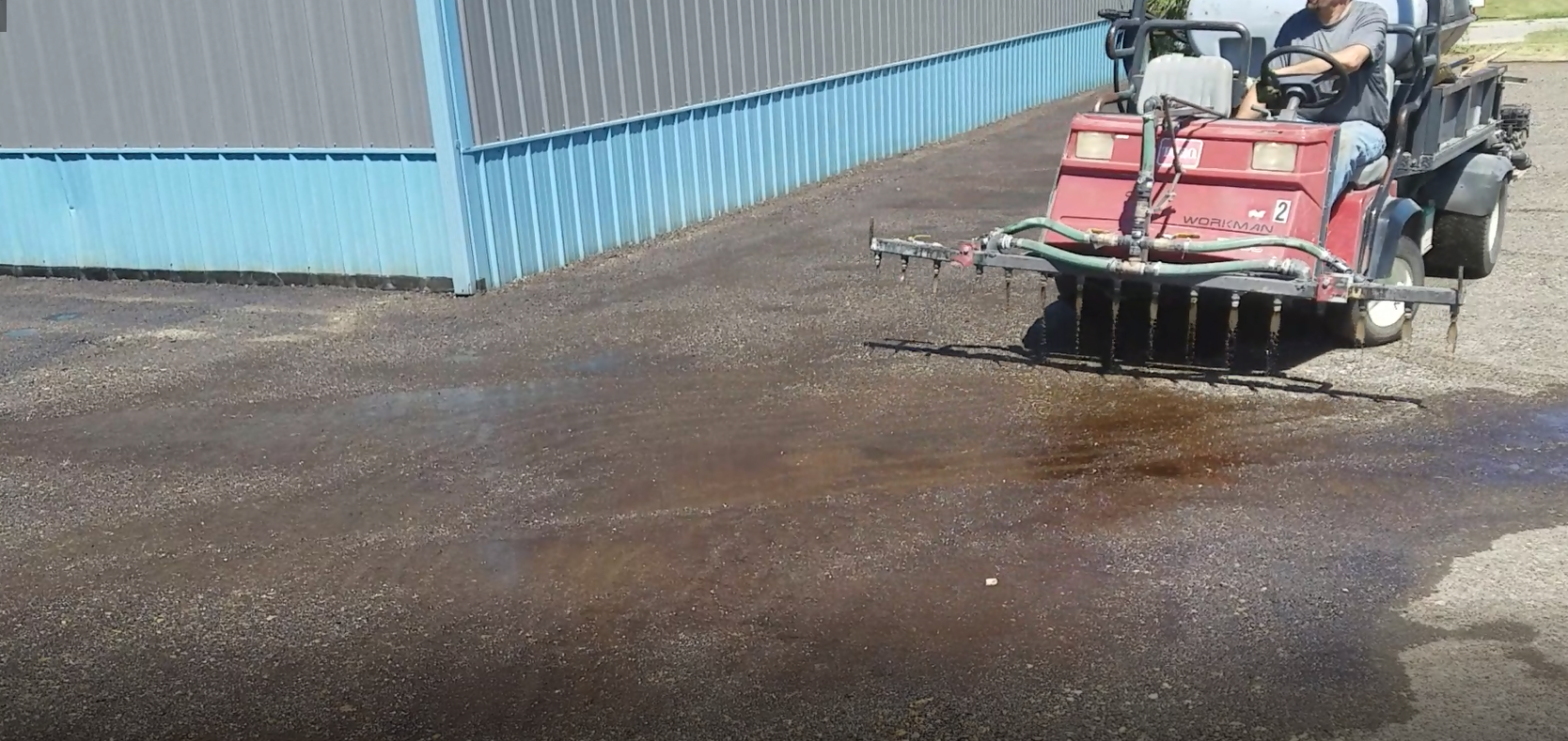 HawkSeale-treated road surface