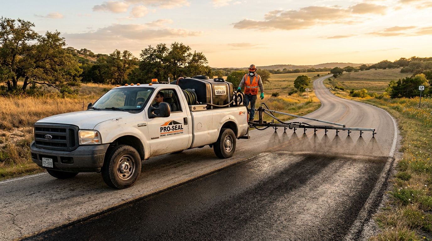 Illustration: boom sprayer on road