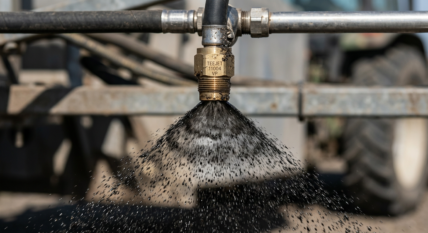 Illustration: flat-fan spray nozzle